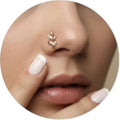 Gold Leaf Nose Pin
