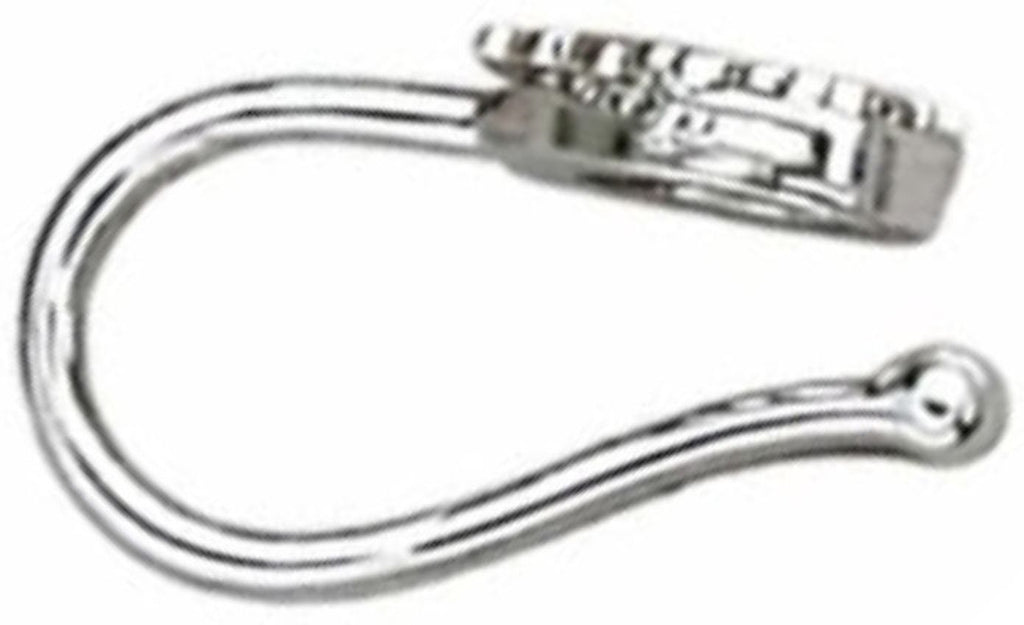 Silver CZ Heart Nose Pin