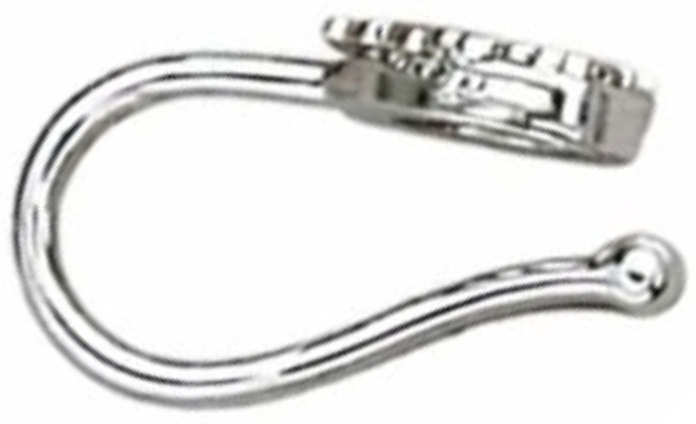 Silver CZ Heart Nose Pin