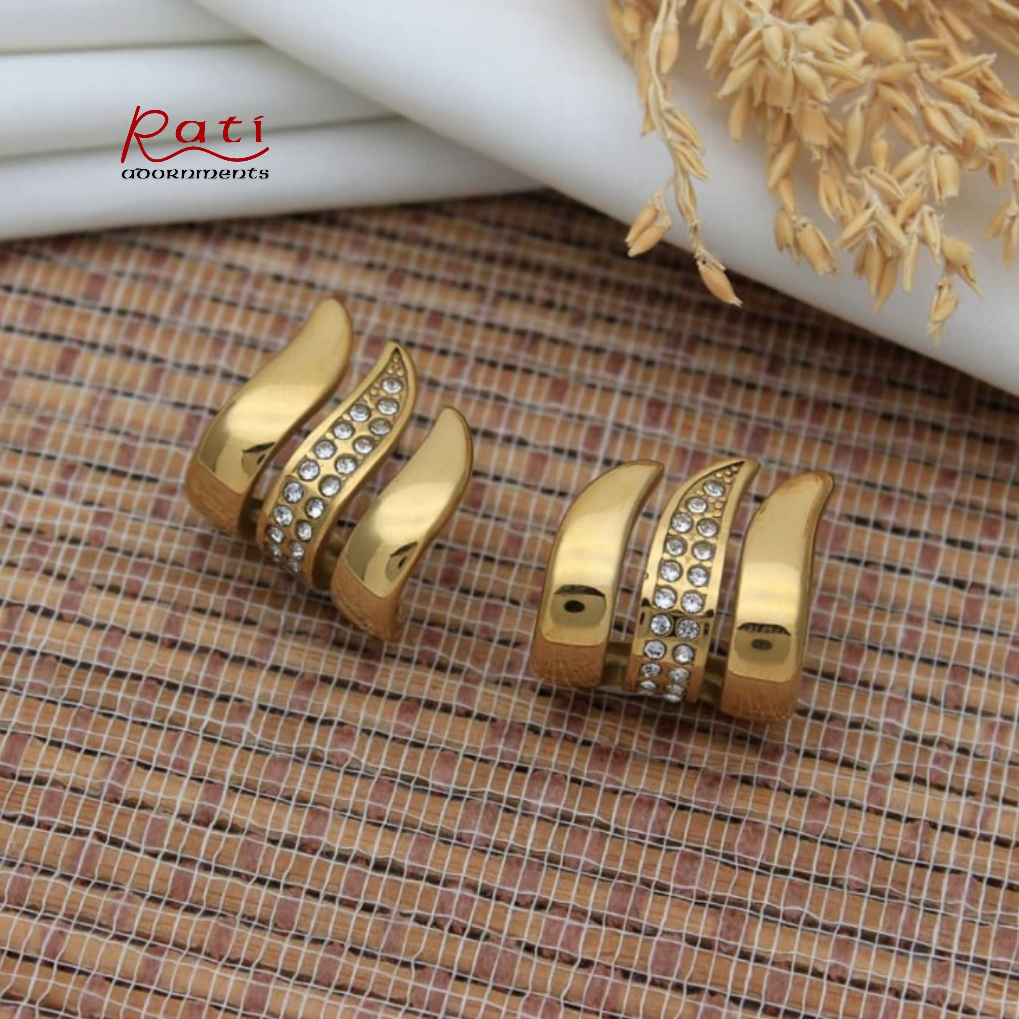 Gold Diamond Huggie Hoop Earrings